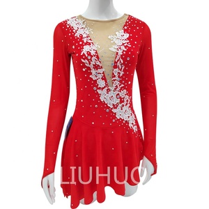 strapless open back dress Radiant Red and White Polka Dot Skater Dress, lioness-love  Lioness Love