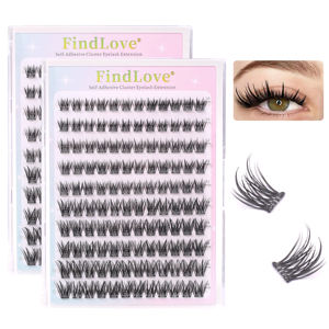 ขนตาปลอมไม่มีกาวสีดำใช้ซ้ำได้ความยาวผสมกาว C ม้วนติดทนนาน2-3ครั้<span class=keywords><strong>ง</strong></span>พร้อมแถบกาวสีดำแบบ PRE45 - Product Image 2