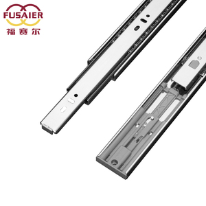 Fusaier Design moderne 45mm roulement à billes à usage moyen tiroir télescopique rails coulissants extension complète pousser à ouvrir pour la cuisine salle à manger - Product Image 3