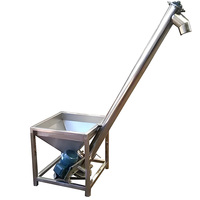 Prix usine Machine d'alimentation à vis inclinée en acier inoxydable / Convoyeur à vis hélicoïdal Économiseur d'espace Élévateur spiralé pour granulés et poudres Haute performance
