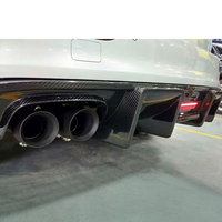 Diffuseur arrière en fibre de carbone pour Audi Q5 SQ5 Sport 2013 2014 2015 2016 2017 2018 avec éclairage