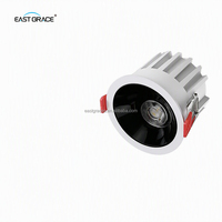 Downlight encastré LED anti-éblouissement à trou profond sans scintillement, tricolore et dimmable