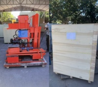 Machine portable manuelle de fabrication de blocs de pavé en terre cuite, multi-moules, pour blocs creux emboîtables, certifiée CE