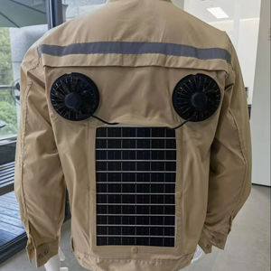 Veste ventilée, vêtements de climatisation, vêtements de travail avec ventilateur lumineux, veste avec ventilateur USB, vêtements de refroidissement corporel - Product Image 1