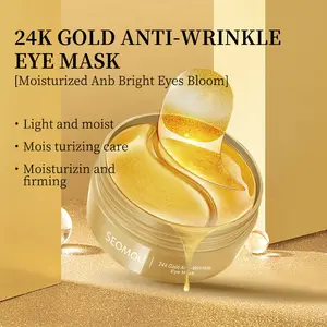 Лучшие средства для лечения глаз 24K золотые водоросли коллагеновые гелевые подушечки под маску для глаз