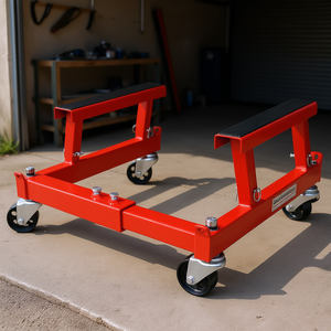 Plataforma de Transporte para Motor de Motocicleta/ATV, Capacidad 1500 Lbs, Color Rojo, Uso Industrial para Taller/Garaje - Product Image 2