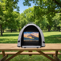 Tente pare-soleil portable pour ordinateur portable d'extérieur, housse de protection pliable à fermeture éclair, écran de confidentialité, housse imperméable en polyester pour la plage