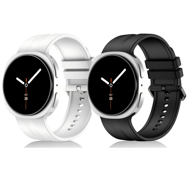 Win-Win Wholesale Official Style Liquid Silicone Watch Band No Gap Curved End Strap for Samsung Galaxy Watch 9 8