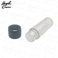 Tube en verre conique Highcann avec bouchon à vis sécurité enfant, emballage en vrac avec boîte de présentation
