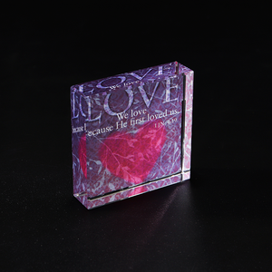 Wholesale Factory Cheaper Crafts the Holy <strong>Bible</strong> Color <strong>Printing</strong> Custom Crystal Glass Paperweight - Product Image 2