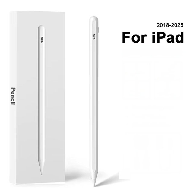 Original Plastic Stylus Pencil Palm Rejection Touch Pens for iPad A16 2025 Pro/12.9/Air/13/11/M3/M4/10th Gen Wireless Charging