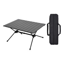 Table de pique-nique pliante en aluminium léger et robuste Maik - Design moderne et portable pour l'extérieur