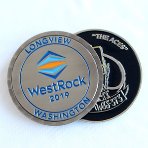 Pabrik produsen grosir gaya bahari paduan seng berlapis emas koin tantangan kustom pembuat koin peringatan logam - Product Image 3