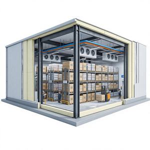 Chambre froide industrielle anti-corrosion en acier structurel, avec isolation thermique et économie d'énergie, pour entrepôt frigorifique - Product Image 1