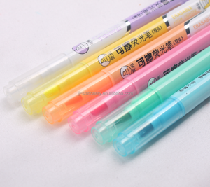 Marqueur stylo <span class=keywords><strong>surligneur</strong></span> <span class=keywords><strong>pastel</strong></span> effaçable à double tête 6 couleurs - Product Image 2