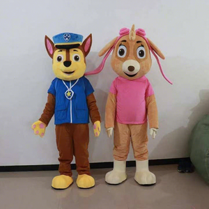 Efun MOQ 1 PC Costume de mascotte de patrouille professionnel personnalisé, costume de mascotte de chien Pat' Patrouille bleu en dessin animé à vendre - Product Image 1