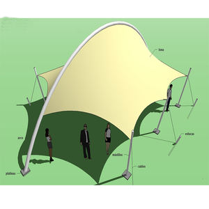 Estructura de Membrana Tensada de PVDF Permanente de Alta Calidad, Estructura de Acero, Carpa Deportiva para Estadio, Carpa para Cancha de Fútbol, Pádel y Tenis - Product Image 6