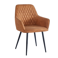 Chaises de salle à manger en cuir Tan rose, Taupe Bouche, Thaddeus Brown, avec repose-pieds en cuir, prix