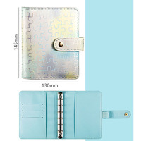 Nouveau classeur économique A7 populaire à dégradé de couleurs, style puzzle, avec enveloppes pour argent liquide