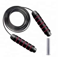 Corde à sauter légère ONESTARSPORTS en PVC avec logo personnalisé, poignée en mousse, réglable, corde à sauter lestée à grande vitesse