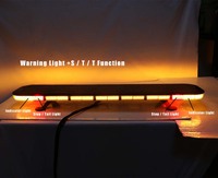 Barre Lumineuse Stroboscopique LED Populaire de 47 Pouces, Gyrophare Ambre de Dépannage et Feux d'Ambulance Bleus avec Homologation R65 R10