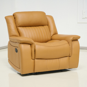 Set furnitur ruang tamu, Modern kulit Manual 3 + 2 + 1 kursi Sofa Film Home Theater mewah bagian Sofa - Product Image 2