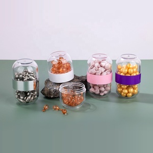 Độc đáo trong suốt đôi ống container y học vitamin rỗng hình dạng viên nang chai nhựa cho y học - Product Image 2