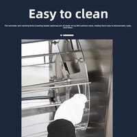 Nouveau Four Électrique Industriel Commercial Automatique Rotatif en Acier Inoxydable pour Poulet, Farine, Maïs, Eau, Blé et Barbecue