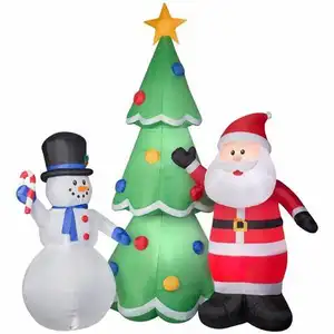 맞춤형 풍선 실내 야외 장식 눈 눈사람과 풍선 크리스마스 공 풍선 크리스마스 산타 클로스