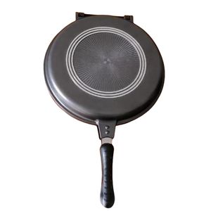 Sartén Redonda Antiadherente de Metal XYL, Utensilios de Cocina de Aluminio, Sartén de <span class=keywords><strong>Doble</strong></span> Cara <span class=keywords><strong>para</strong></span> Preparar Filetes, <span class=keywords><strong>Panqueques</strong></span> y Otros Alimentos, Bajo Humo - Product Image 6