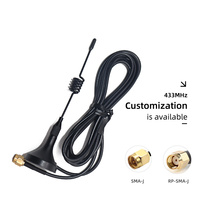 Antenne à base magnétique à gain élevé 3-5 dBi Lora 433 MHz 868 MHz 915 MHz avec connecteur SMA