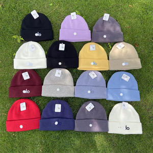 批发秋冬时尚百搭字母提花针织氨纶/棉帽子欧式休闲保暖防寒男款 - Product Image 4