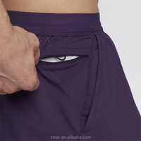 Shorts de sport en maille, fabrication OEM en Chine, shorts de course personnalisés avec bande réfléchissante