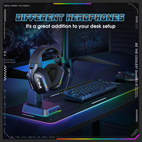 Casque de jeu ONIKUMA GT808 Tri-mode pour ordinateur de bureau, casque ENC supra-auriculaire pour cybercafé, casque de jeu HIFI avec micro