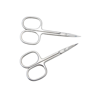 Ciseaux en acier inoxydable poli miroir à pointe incurvée pour les poils des sourcils, du nez et la couture, <span class=keywords><strong>tondeuse</strong></span> à poils du nez pour hommes - Product Image 5