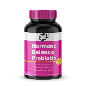 Vente chaude OEM - Personnalisable - Probiotique pour l'équilibre hormonal des femmes, soutient la santé intestinale, la peau et l'immunité |   Approvisionnement de 30 jours - Product Image 1