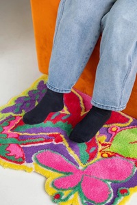 Décoration murale de luxe en peluche avec fleur colorée, 1 pièce, tapis décoratif, Logo personnalisé, nouveauté - Product Image 2