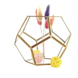 Nuovo arrivo separatori esagonali di vetro creativo torta di biscotti con presentazione di caramelle vaso di decorazione di fiori <span class=keywords><strong>per</strong></span> feste ornamento da tavola di nozze - Product Image 1