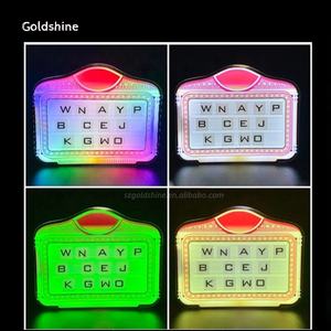 Presentador de botellas LED VIP Glorifier Display Letters Billboard Sign Nightclub Lounge Precio de fábrica Control remoto Números luminosos - Product Image 5