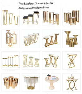 Promozione perfetta oro decorare torta nuziale tavolo torta nuziale Stand tavoli da esposizione per eventi banchetti festa - Product Image 5