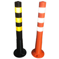 PU/plastique/caoutchouc base/PE Flexible stationnement poste trafic avertissement cône trafic réfléchissant délinéateur poteaux bollard de sécurité