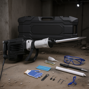 Martillo Demoledor Eléctrico de 3000 W y 1700 BPM, SDS Max, Herramienta de Demolición Industrial para Paredes, Azulejos y Cimentaciones - Product Image 2