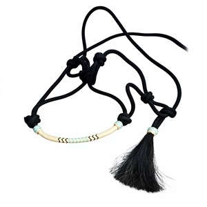 Meilleure vente de couleurs personnalisées selle anglaise cheval corde licou avec plomb tressé en nylon PP vente en gros - Product Image 1