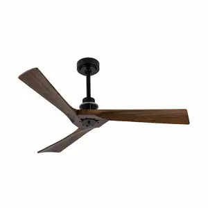Zhongshan Factory Supplier 52 inches Solidwood Fan Blades Without Light Ceiling Fan On Sell