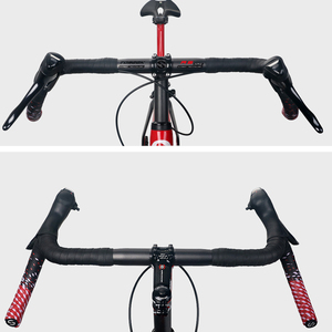 <span class=keywords><strong>Manillar</strong></span> de bicicleta de carretera, barra integrada de freno de disco de carbono negro mate, 31,8x400/420/440mm - Product Image 6