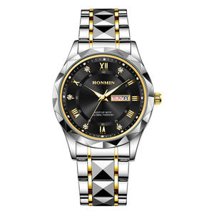 Reloj de pulsera de cuarzo con calendario luminoso para hombre, resistente al agua, correa de acero inoxidable, nuevo modelo de Venta caliente - Product Image 6