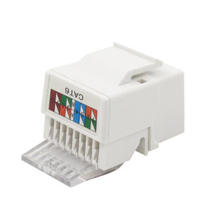 OEM 8P8C メス <span class=keywords><strong>RJ45</strong></span> UTPCat5e/Cat6/Cat6A キーストーンジャック 90度ピン対応 ブラックモジュール ネットワークコネクタ 通信 ISO9001 - Product Image 4