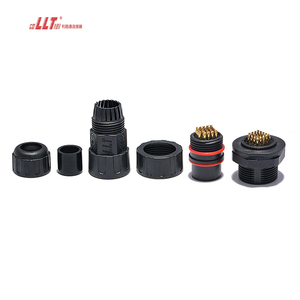 24Pin gắn bảng điều khiển M25 Thông tư cắm điện 2 3 4 6 8 20 3 + 8Pin IP68 nối dây không thấm nước - Product Image 3