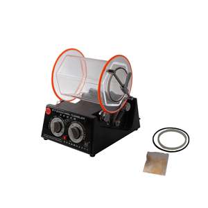 เครื่องขัดเงาอัญมณีแบบถังแก้วพร้อมเครื่องขัดแบบโรตารี่สแตนเลสสำหรับงานขัดผิวหินหยกเงินทอง - Product Image 5