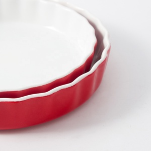 <span class=keywords><strong>Teglia</strong></span> per Quiche in Ceramica Personalizzata da 6,3 e 7 Pollici, Stampo per Torta in Porcellana Rotondo - Product Image 6